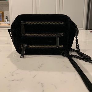 Rebecca Minkoff Black Velvet crossbody bag